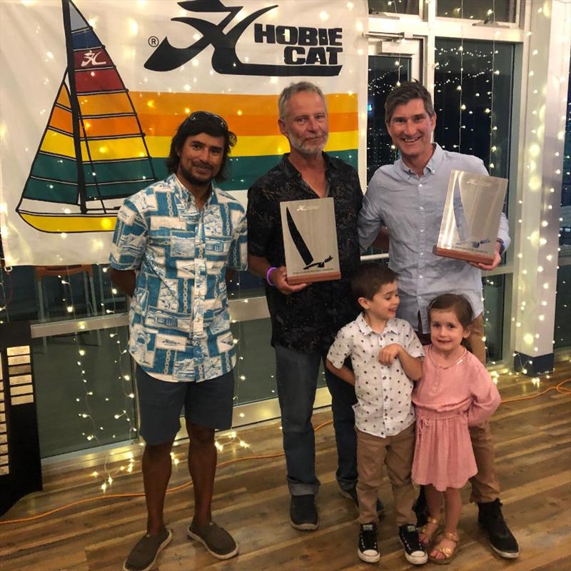 1st Grand Master Matt and Ben - 2019-20 Australian Hobie Cat Nationals photo copyright HCAWA taken at Jervoise Bay Sailing Club