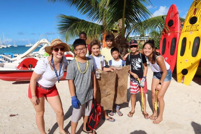 Over 60 participants in the 8th Annual St. Maarten Regatta Beach Clean-Up photo copyright SMYC taken at Sint Maarten Yacht Club