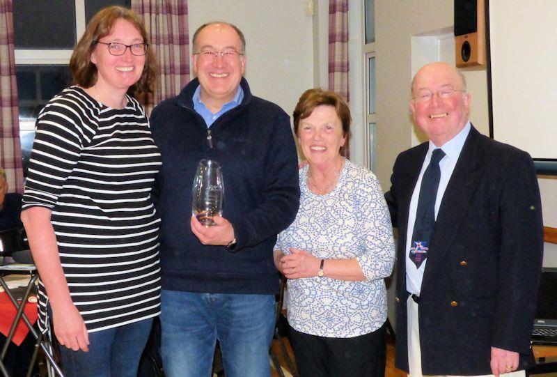 Sarah Bishop, Richard Bishop, Mary Dinwiddie and Robert Dinwiddie - Solway YC 2019 prize-giving - photo © Becky Davison