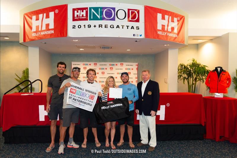 Travis Odenbach (left), skipper of the J/70 Honeybadger, will return to defend the team's overall title at the St. Petersburg NOOD photo copyright Paul Todd/Outside Images taken at St. Petersburg Yacht Club, Florida