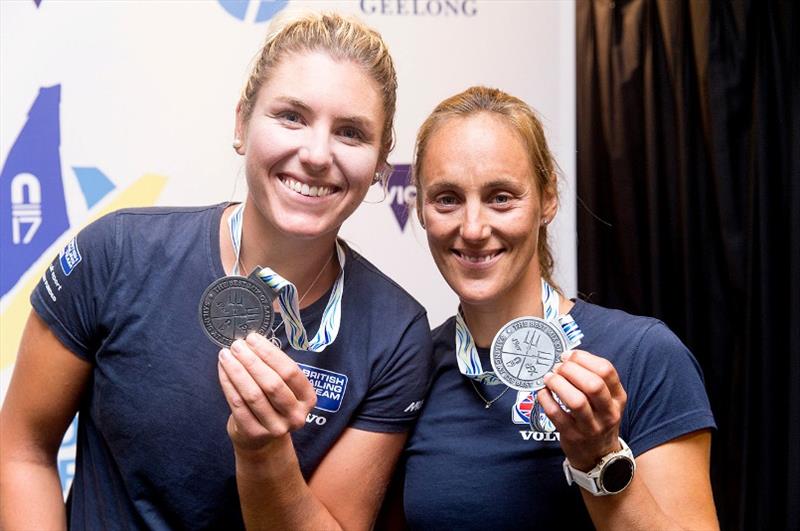 49erFX duo Charlotte Dobson and Saskia Tidey - 49er, 49erFX and Nacra 17 World Championships 2020 - photo © Pedro Martinez / Sailing Energy