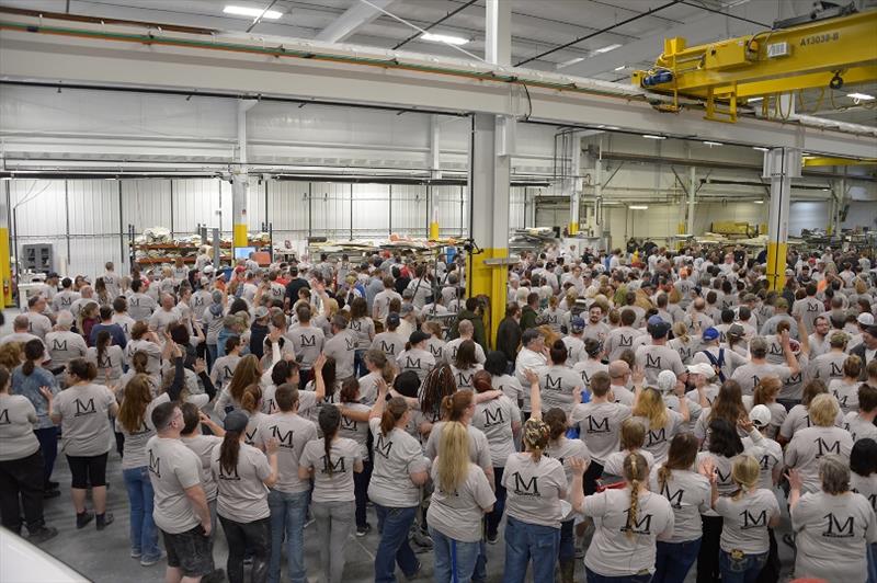 Over 700 Cobalt employees attended the Cobalt accident prevention celebration photo copyright Cobalt Boats taken at 