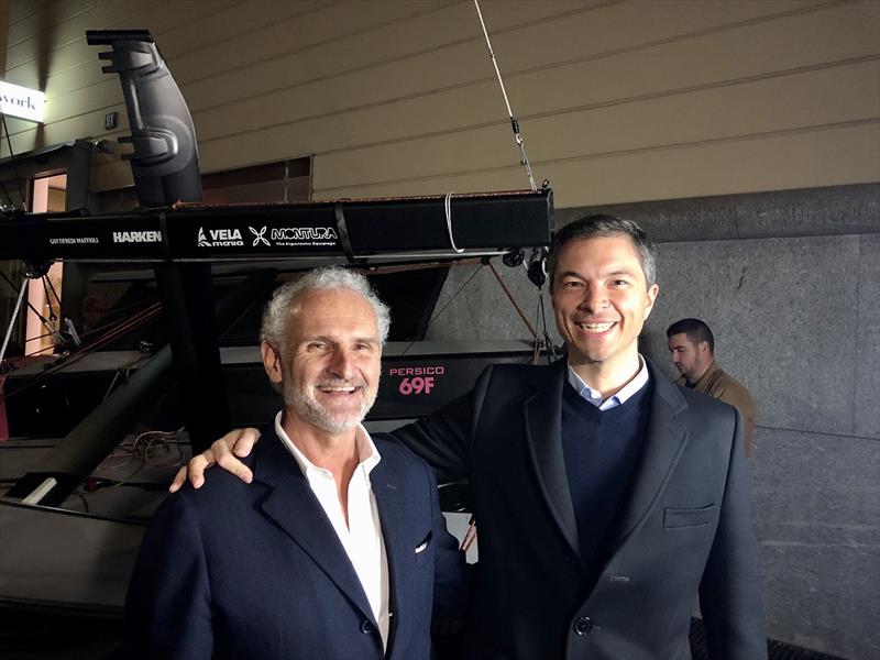 Giorgio Benussi, CCO and spokesperson for Team 69F and Marcello Persico, CEO of Persico Marine - photo © Persico69F