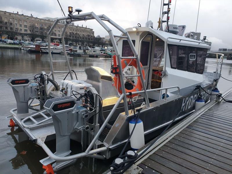 Hydrographic survey boat photo copyright Torqeedo taken at 