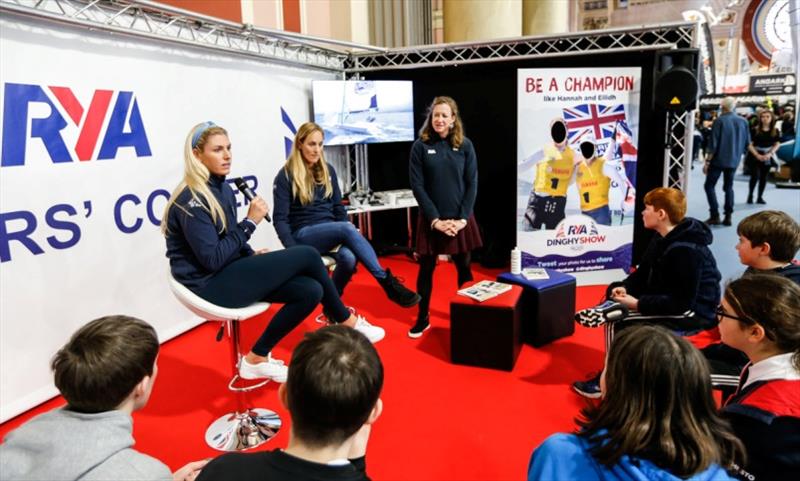 Britain's Tokyo 2020 sailors at the RYA Dinghy Show photo copyright Paul Wyeth / RYA taken at RYA Dinghy Show