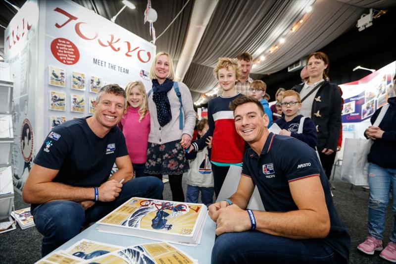 Britain's Tokyo 2020 sailors at the RYA Dinghy Show photo copyright Paul Wyeth / RYA taken at RYA Dinghy Show