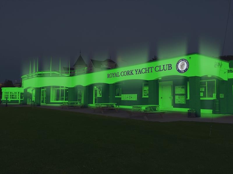 Royal Cork Yacht Club greening for St Patrick's Day photo copyright Royal Cork Yacht Club taken at Royal Cork Yacht Club