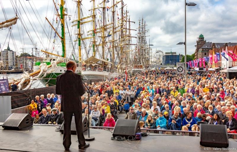 The opening ceremony of the Tall Ships Races 2019 in Bergen, Norway - photo © Sail Training International / Valery Vasilevskiy