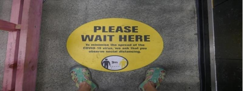 `Please wait here` sign photo copyright Lisa Benckhuysen taken at 