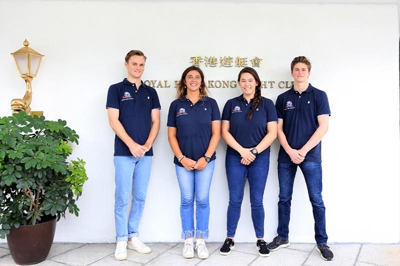 Left to right: Calum, Maria, Jackie and Nicolai - photo © RHKYC / Vivian Ngan