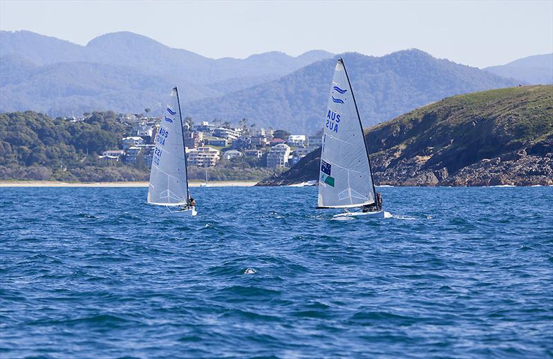 Olympian Jake Lilley with training partner Anthony Nosier departing Coffs Harbour for the training course. - photo © John Curnow