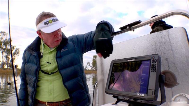 Bill Classon is talking about 'Charted Waters' mapping at Lake Mulwala photo copyright Lowrance taken at 