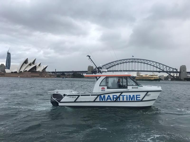 New NSW Maritime patrol vessel on Sydney Harbour photo copyright NSW Maritime taken at 