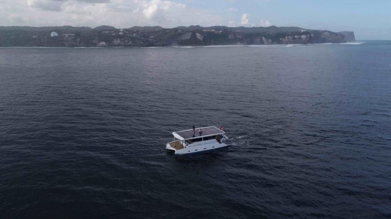 Aquanima 40 - Rounding the Uluwatu peninsula under the clouds photo copyright Azura Marine taken at 