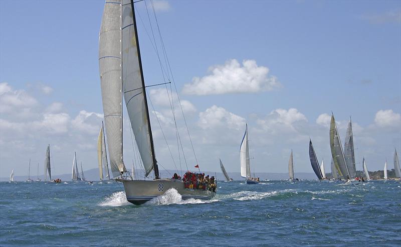 Christmas fleet takes off from Portsea and marches off to Port Phillip Heads, but where to after that in 2020? photo copyright John Curnow taken at 