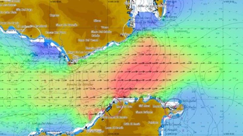 Navigating the Strait of Gibraltar tides - photo © Tidetech