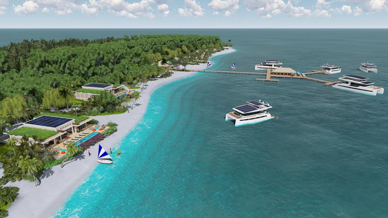 Silent Yachts solar powered resort with floating villas concept photo copyright Silent Yachts taken at 