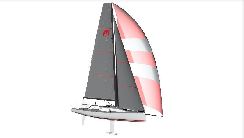 Starboard view: With a retractable keel and a removable rudder, the Moore 33 will be off to races near and far photo copyright Moore Sailboats taken at 