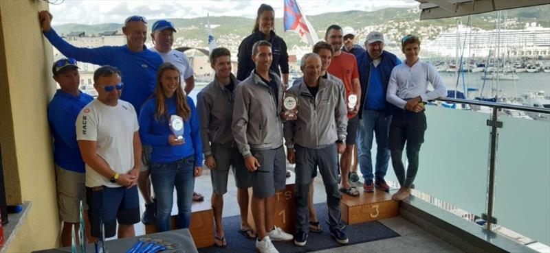 Corinthian podium of the final event of the 2020 Melges 24 European Sailing Series - photo © Societa Triestina Sport del Mar