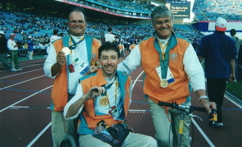 Australian Paralympic sailing team of Noel Robins OAM, Jamie Dunross OAM and Graeme Martin OAM - photo © Australian Sailing Team