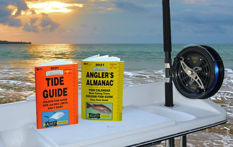 Two of the best resources for boaties, fisherfolk, four-wheel-drivers, beachside caravanners and campers, along with other outdoor recreationalists – Tide Guide and Angler's Almanac photo copyright John Daffy taken at 