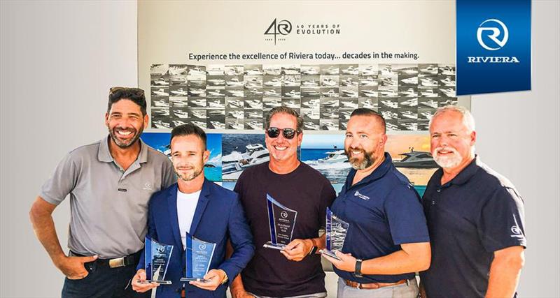 Riviera 2020 International Dealer of the Year, Riviera Service Excellence and Sales Excellence Awards, Presented to Sun Country Marine Group in California USA photo copyright Riviera Australia taken at 