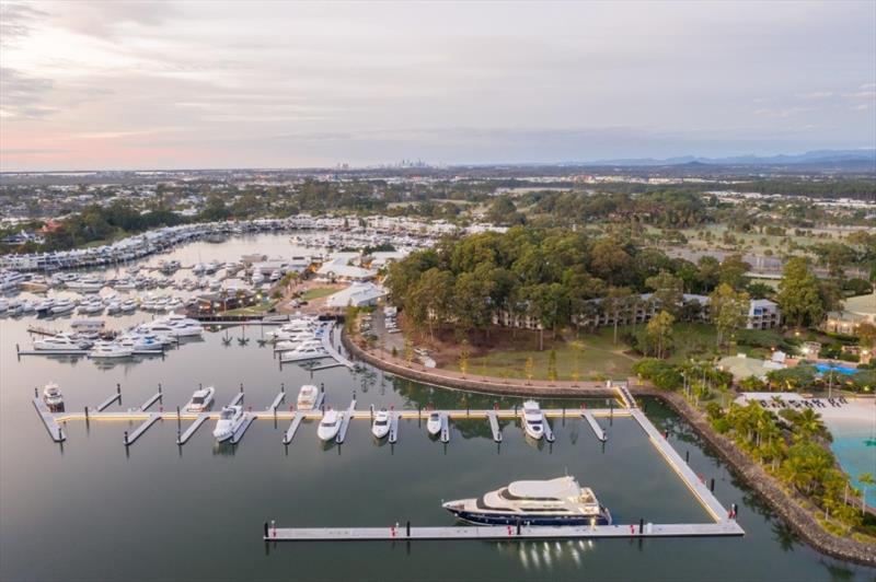 Sanctuary Cove Marina towards Village photo copyright The Boat Works taken at 