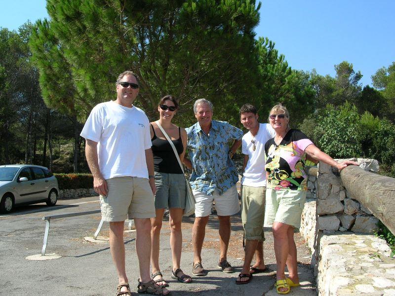 ARGONAUTA I crew with our hosts on left in Gandia - photo © Hugh & Heather Bacon