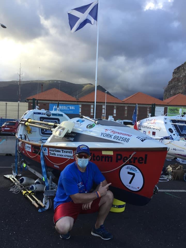 Craig and his boat ahead of leaving for the Canary Islands - photo © Clipper Race