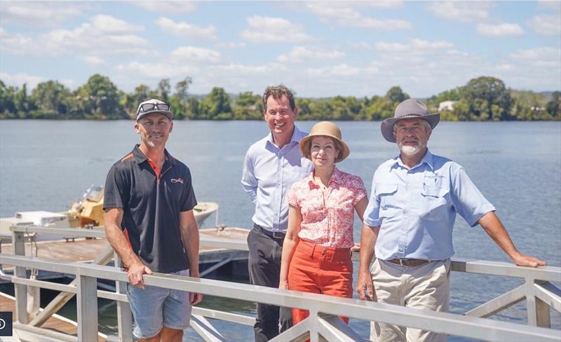 Recapping the prototype's early successes - Steve MItchell, Ampcontrol; David Fleming, CSIRO; Galina Mirzaeva, University of Newcastle and Alan Steber, Steber International. - photo © John Bulmer