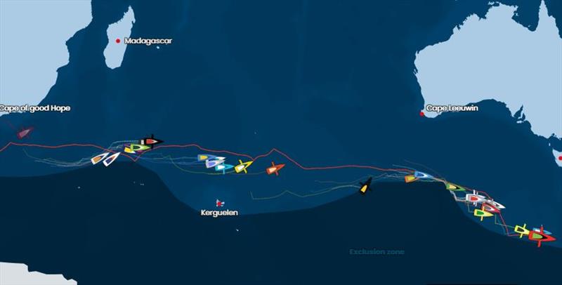 Latest tracking map - Vendee Globe - photo © Vendee Globe 2020