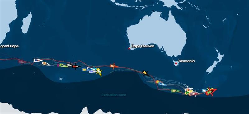 Latest tracking map - Vendée Globe Day 42 photo copyright Vendée Globe taken at 