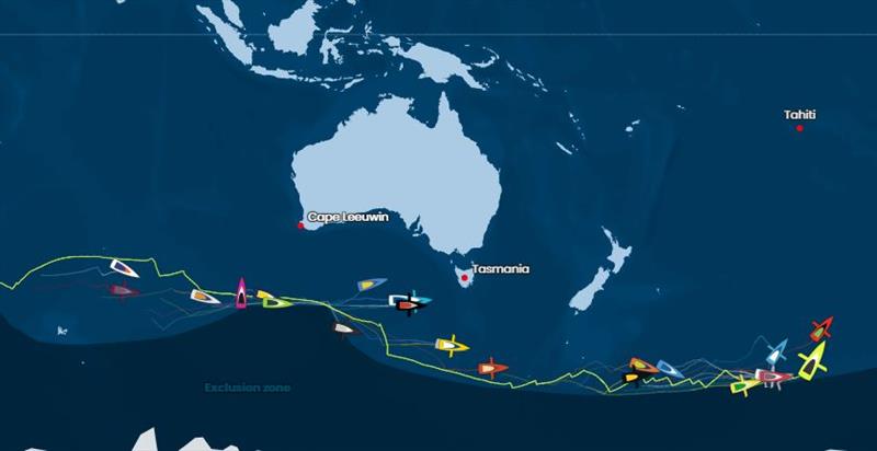 Latest tracking map - Vendée Globe Day 48 photo copyright Vendée Globe taken at 