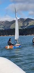 Charlotte Palmer (Charteris Bay YC) with her Doyle P-class sail © Doyle Sails