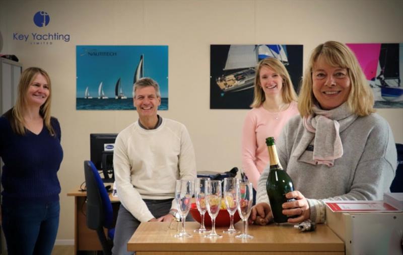 L-R: Hayley Quinn, Wayne Palmer, Hannah Le Prevost, Marie-Claude Heys photo copyright Key Yachting Ltd taken at 