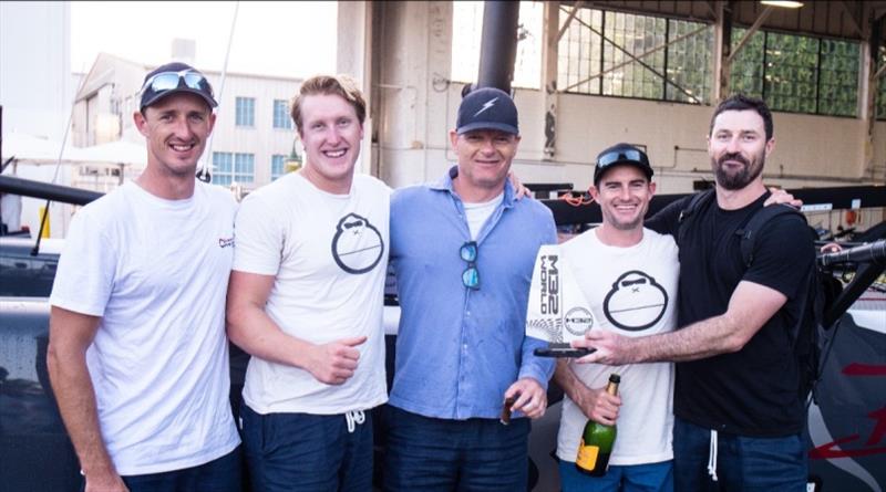 Team Bliksem, from left to right, Rhys Mara, Julius Hallstrom, Pieter Taselaar (skipper), Keith Swinton and Paul Atkins photo copyright M32World / Felipe Juncadella taken at 