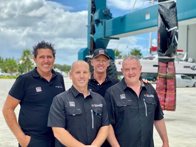 Marine Trade Supplies - Shane Subichin, Kasey McAllen, Tony Longhurst, John Lance - photo © The Boat Works