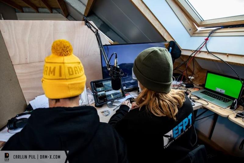 Adam working on the livestream at the DAM-X 2019 - photo © Carlijn Pijl / DAM-X.com