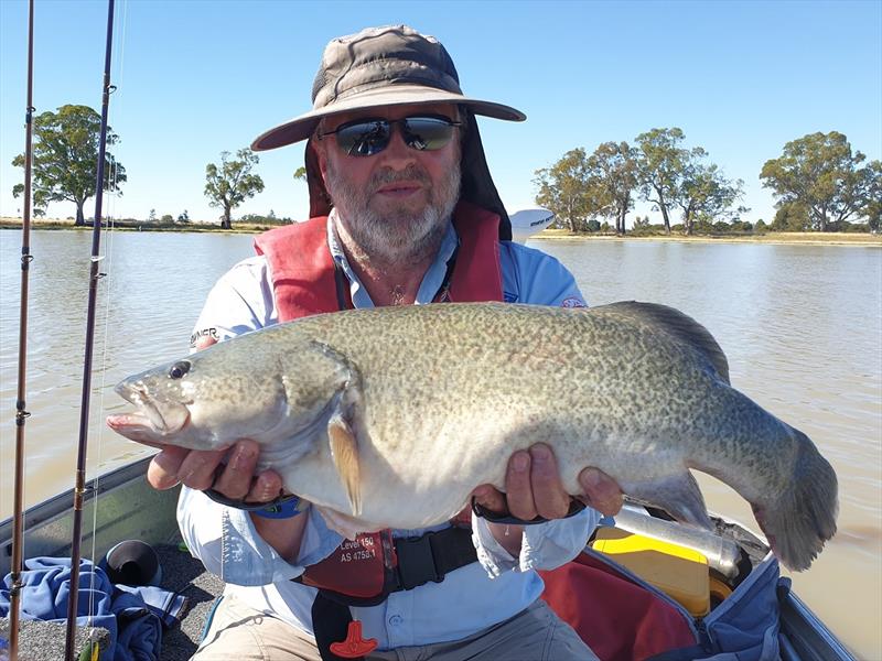 Geoff Miller with Charlegrark cod - photo © Victorian Fisheries Authority