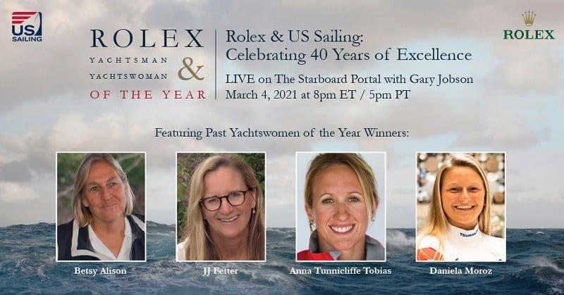 Past Rolex Yachtswoman of the Year winners photo copyright US Sailing taken at 