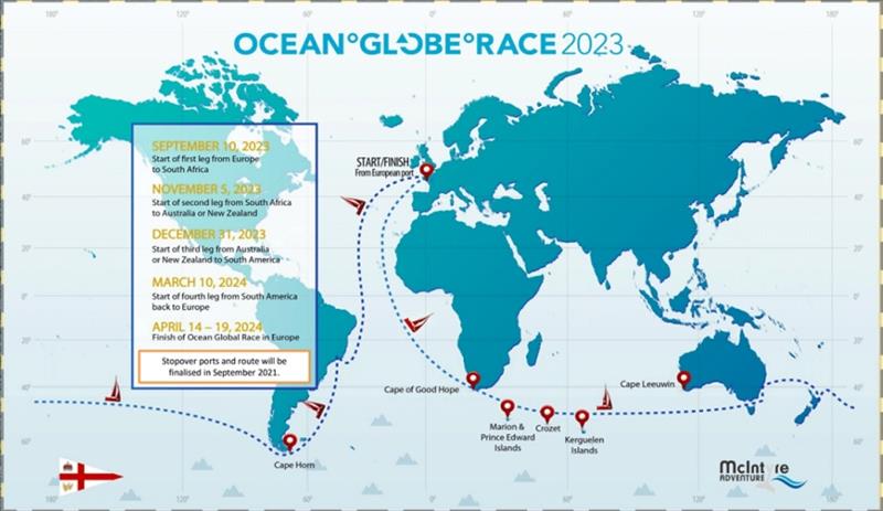 Ocean Globe Race chart - photo © Suijuan Zhou