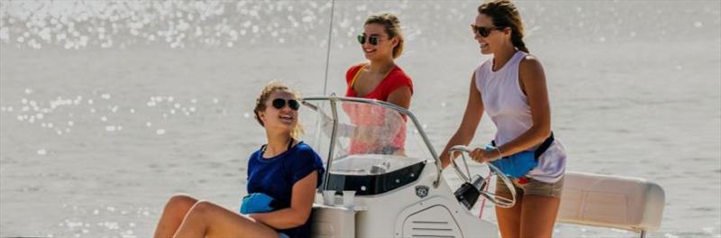 Fun-loving females in boating photo copyright MarineMax taken at 
