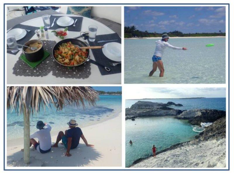 Company is coming for dinner, getting some exercise while having fun at the same time, a refreshing natural bubble bath at Rachel's Bubbles, enjoying friendship in the shade on a deserted beach with incredible scenery. - photo © Rod Morris