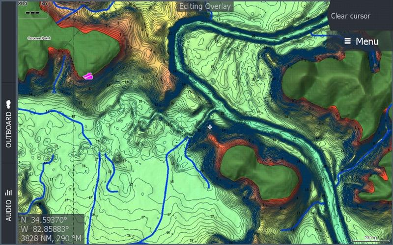 C-MAP REVEAL Custom Shading of Lake Hartwell, South Carolina photo copyright C-MAP taken at 