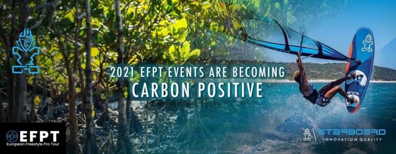 Starboard stepping up to turn the EFPT carbon positive photo copyright EFPT taken at 