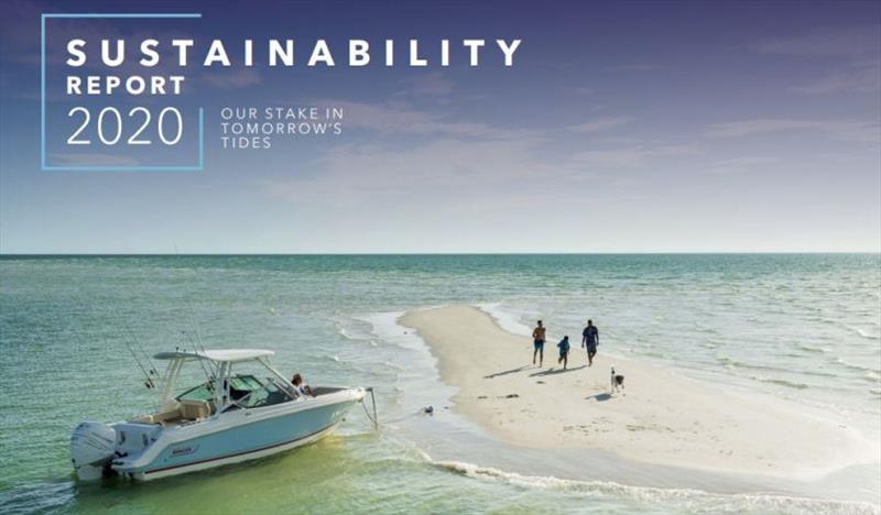 2020 Sustainability Report cover photo copyright Brunswick taken at 