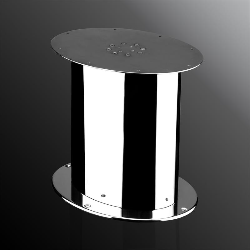 Two-Stage Stainless Steel DC Electric Table Pedestal - photo © Scandvik