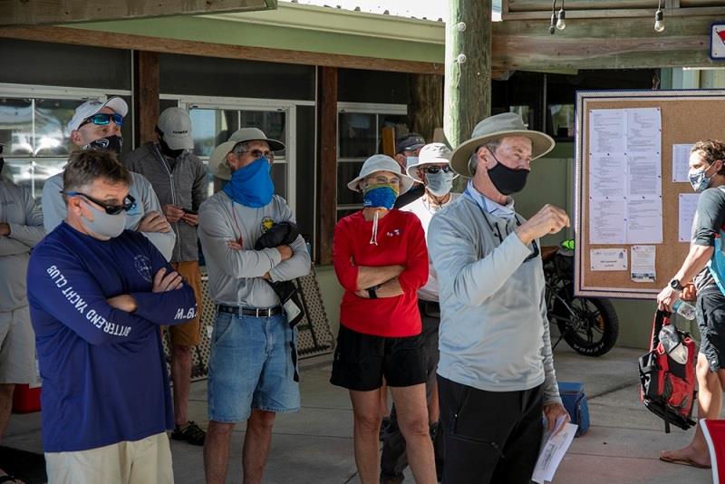 COVID 19 safety guidelines were outlined in the “Notice of Race” and all sailors, their crews and the organizers well-followed the restrictions photo copyright Corsair Marine taken at Sarasota Sailing Squadron