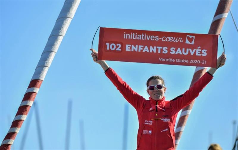 Vendée Globe skipper Sam Davies will be continuing her drive to save young lives whilst racing her IMOCA 60 Initiatives Coeur in the Rolex Fastnet Race - photo © Initiatives Coeur