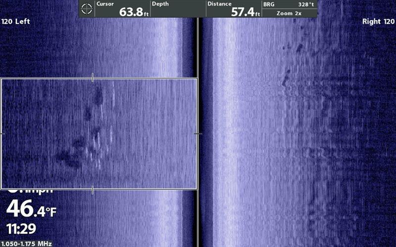 Humminbird MEGA Side Imaging is the perfect tool for locating schools of walleye photo copyright Dr. Jason A. Halfen taken at 